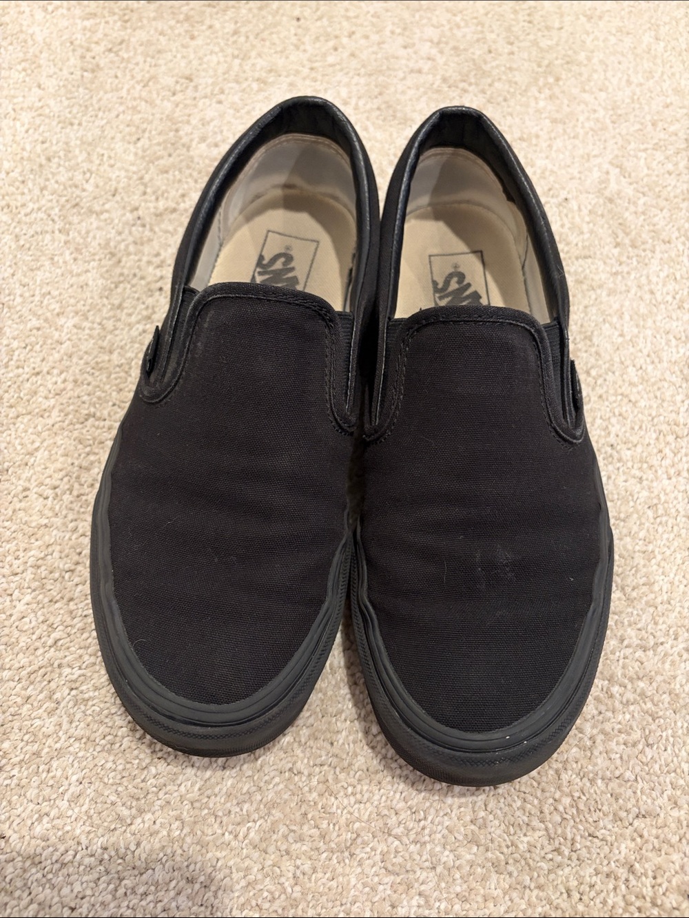 Vans Women’s Slip-On Canvas Vans in Black